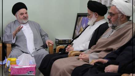دیدار اعضای ستاد برگزاری همایش بین‌المللی دکترین مهدویت با نماینده حضرت آیت الله العظمی سیستانی